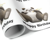 Lazy Panda Cadeaupapier (Rol Hoek)