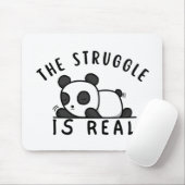 Lazy Panda de strijd is echt Muismat (Met muis)