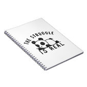 Lazy Panda de strijd is echt Notitieboek (Rechterzijde)