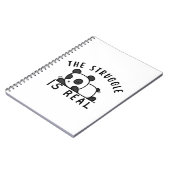 Lazy Panda de strijd is echt Notitieboek (Linkerzijde)