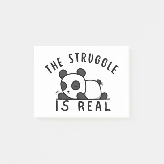 Lazy Panda de strijd is echt Post-it® Notes (Voorkant)