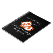 Lazy Panda Funny Notitieboek (Linkerzijde)