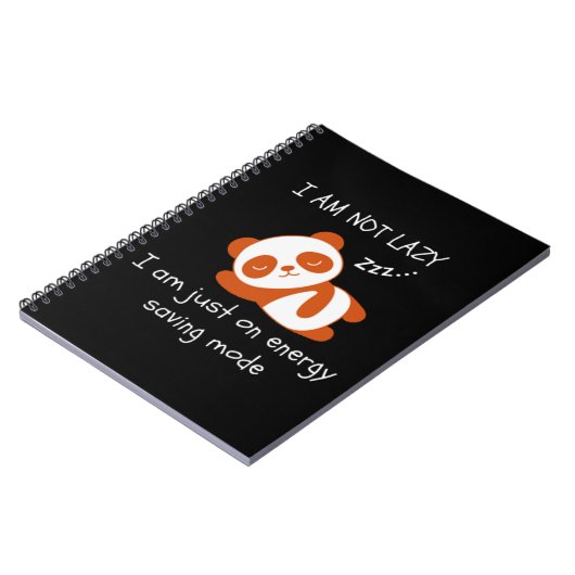 Lazy Panda Funny Notitieboek (Linkerzijde)