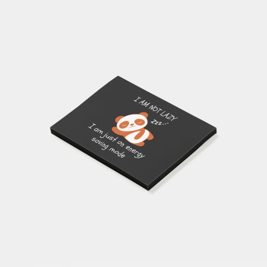 Lazy Panda Funny Post-it® Notes (Schuin)