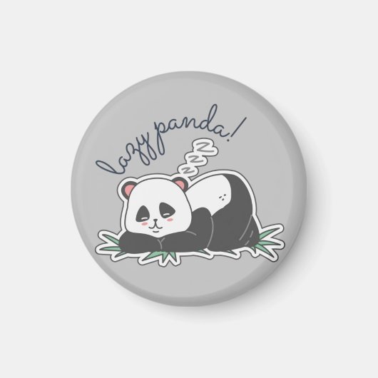 Lazy Panda Magneet (Voorkant)