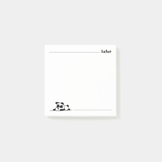 Lazy panda post-it® notes (Voorkant)