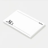 Lazy panda post-it® notes (Schuin)