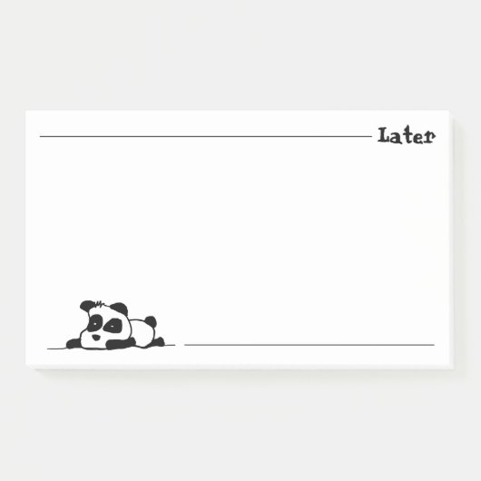 Lazy panda post-it® notes (Voorkant)