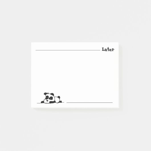 Lazy panda post-it® notes (Voorkant)
