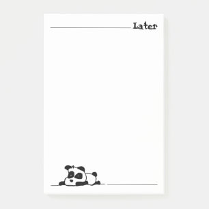 Lazy panda post-it® notes