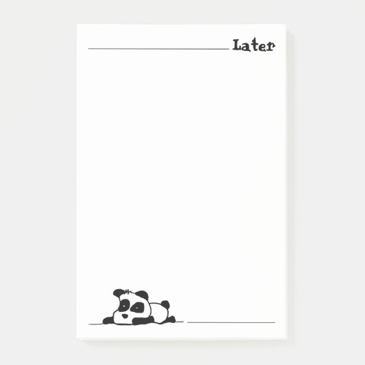 Lazy panda post-it® notes (Voorkant)