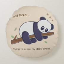 Lazy Panda Quote - Nog steeds moe & donkere kringe