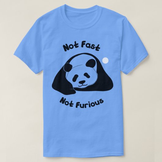 Lazy panda relaxing t-shirt (Design voorkant)