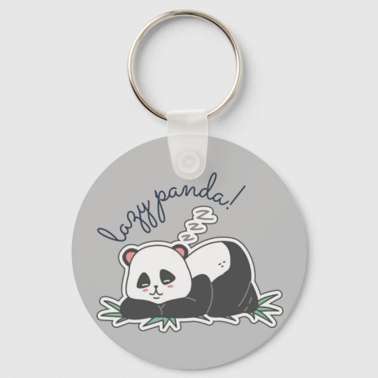 Lazy Panda Sleutelhanger (Voorkant)