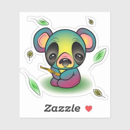 Lazy Panda Sticker (Vel)