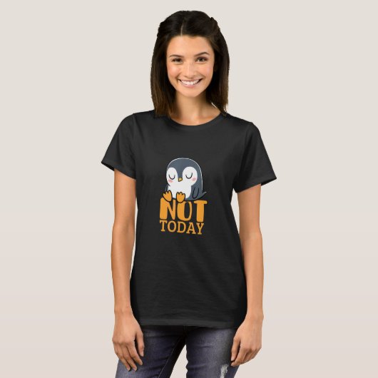 lazy penguin t-shirt (Voorkant volledig)