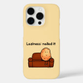 Lazy Potato Cartoon Humor Art Case-Mate iPhone Case (Achterkant)
