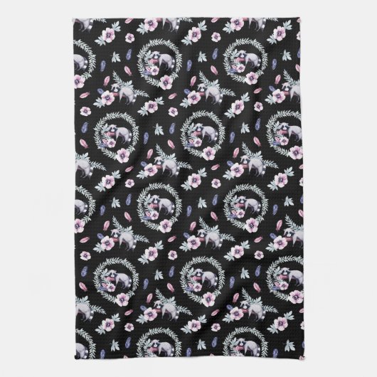 Lazy Raccoon Theedoek (Verticaal)