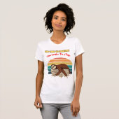 Lazy Retro Tired and Sarcastic T-shirt (Voorkant volledig)