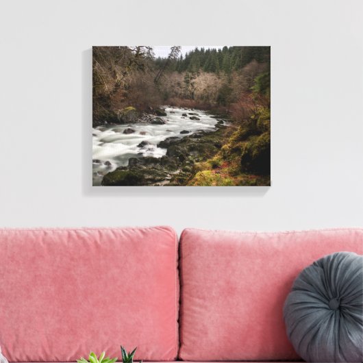 Lazy River Canvas Afdruk (Insitu (Woonkamer))