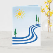 Lazy River Verjaardag Kaart (Gele Bloem)