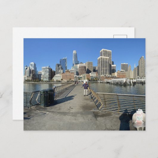 Lazy San Francisco zondagochtend Embarcadero Feestdagenkaart (Voorkant / Achterkant)