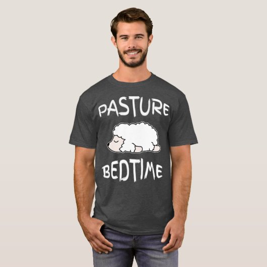 Lazy Sheep Pajamas Pasture Bedtime Pajama voor T-shirt (Voorkant volledig)