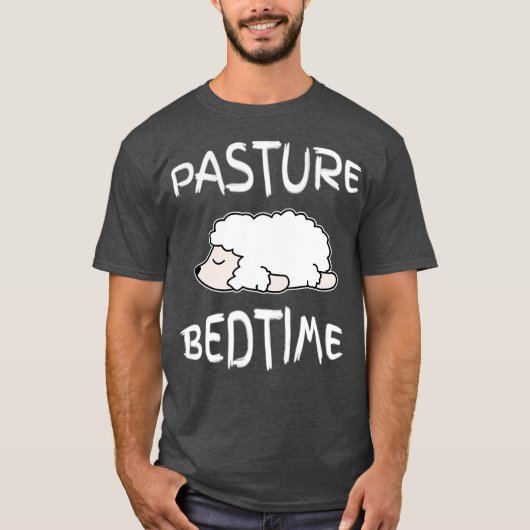 Lazy Sheep Pajamas Pasture Bedtime Pajama voor T-shirt (Voorkant)