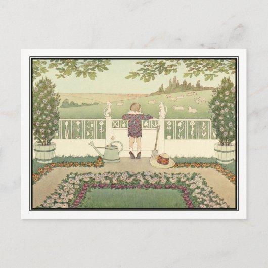 Lazy Sheep van H. Willebeek Le Mair Briefkaart (Voorkant)