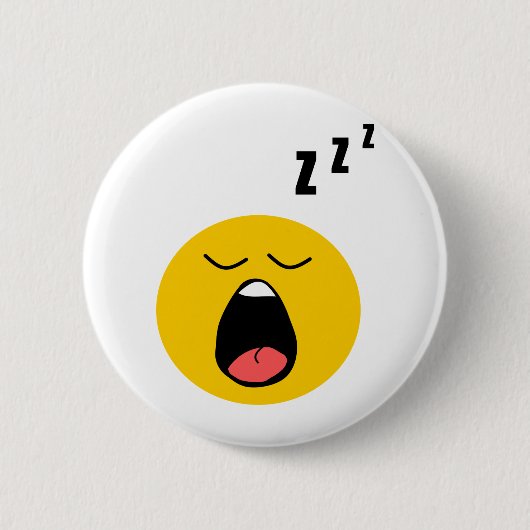 Lazy slapen ronde button 5,7 cm (Voorkant)
