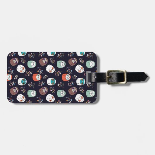 Lazy Sloth Bagagelabel (Voorkant horizontaal)