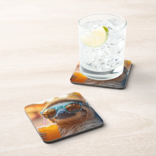 Lazy Sloth Bier Onderzetter (Rechterzijde)