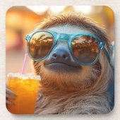 Lazy Sloth Bier Onderzetter (Voorkant)