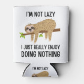 Lazy Sloth Doing Niets Blikjeskoeler (Voorkant)