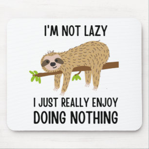 Lazy Sloth Doing Niets Muismat
