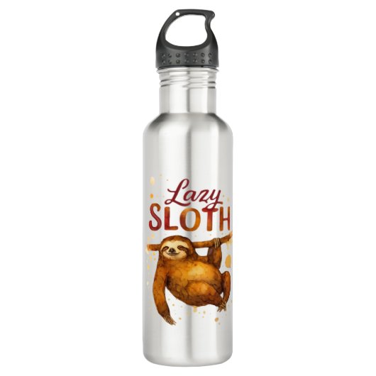 Lazy Sloth in Alcohol Ink Classic T-Shirt Waterfles (Voorkant)