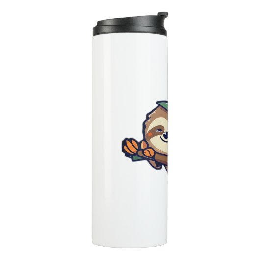 lazy sloth kawaii Classic T-Shirt Thermosbeker (Gedraaid links)