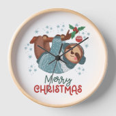 Lazy Sloth Kerstmis (Voorkant)