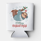 Lazy Sloth Kerstmis Blikjeskoeler (Voorkant)