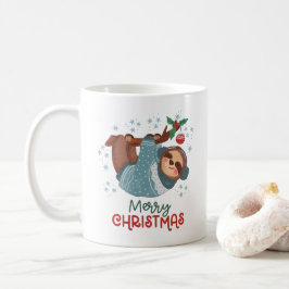 Lazy Sloth Kerstmis Koffiemok