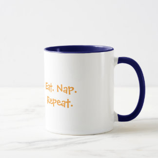 Lazy Sloth Mug – Eat. Nap. Repeat ☕🐾 Mok