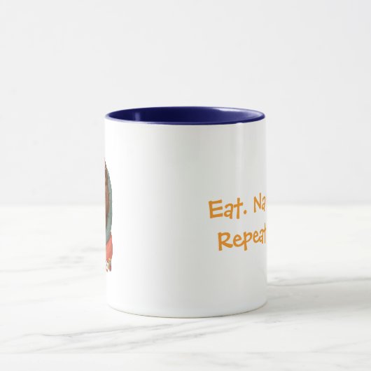 Lazy Sloth Mug – Eat. Nap. Repeat ☕🐾 Mok (Midden)