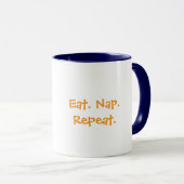 Lazy Sloth Mug – Eat. Nap. Repeat ☕🐾 Mok (Voorkant rechts)
