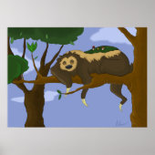 Lazy Sloth Poster (Voorkant)