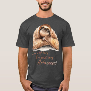 Lazy sloth relaxing times grappig schattige slet t-shirt