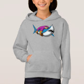 Lazy Sloth Riding Shark Funny Ocean Animal (Voorkant)