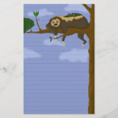 Lazy Sloth Stationery (gereguleerd) Briefpapier (Voorkant)