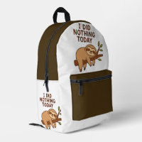 Lazy Sloth Sticker - "Ik heb vandaag niets gedaan"