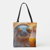 Lazy Sloth Tote Bag (Achterkant)