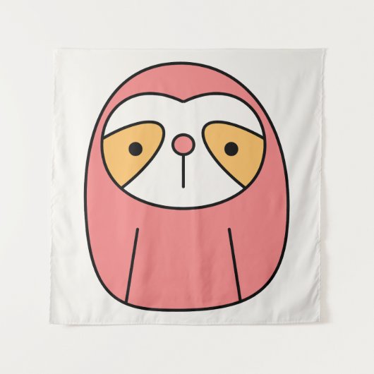 Lazy Sloth Wandkleed (Voorkant)